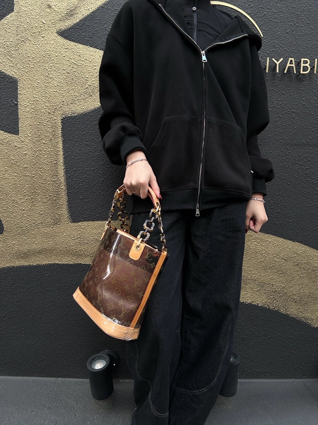 LOUIS VUITTON Cabas Amble PM Monogram Canvas Tote Bag