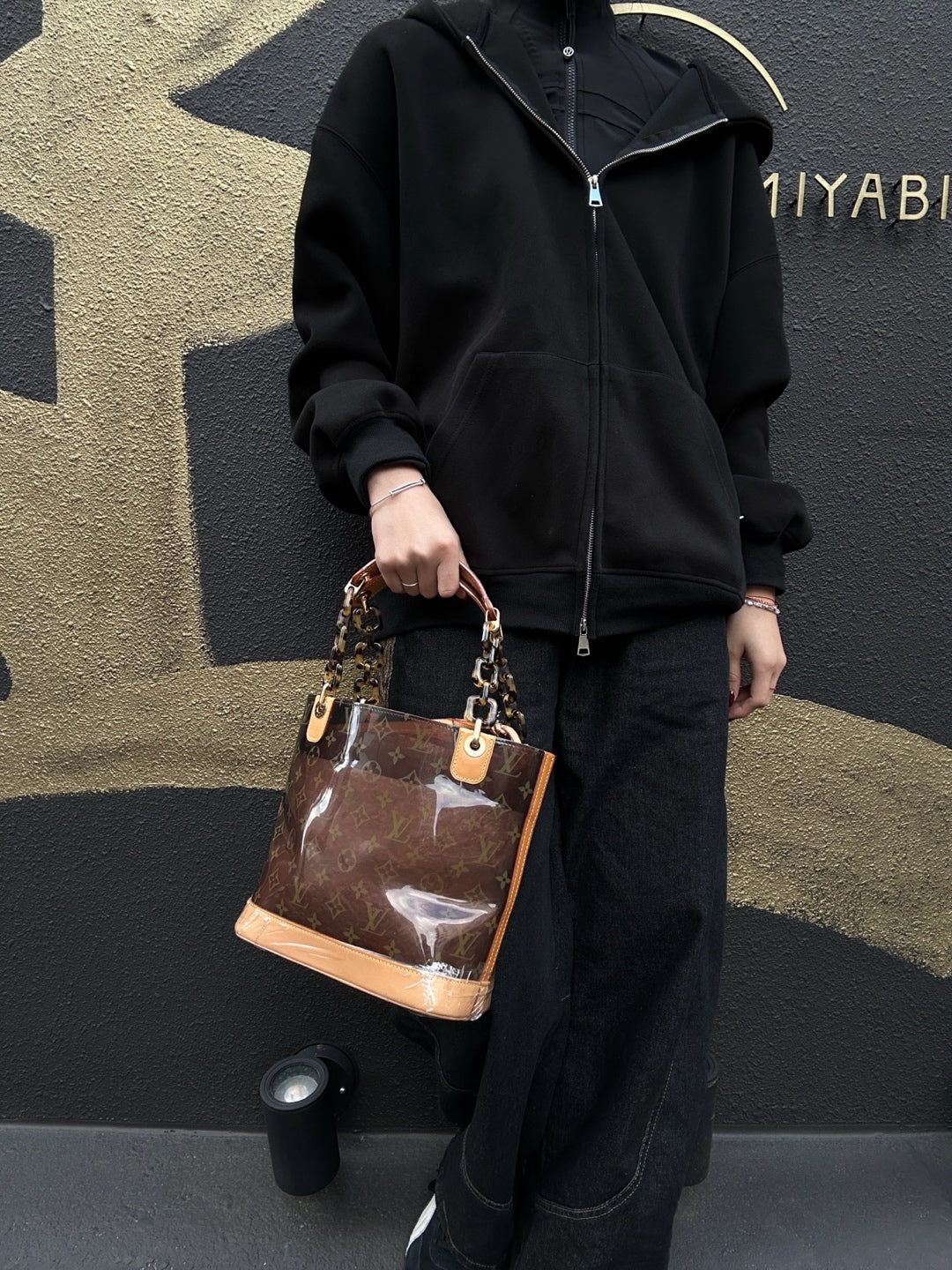 LOUIS VUITTON Cabas Amble PM Monogram Canvas Tote Bag
