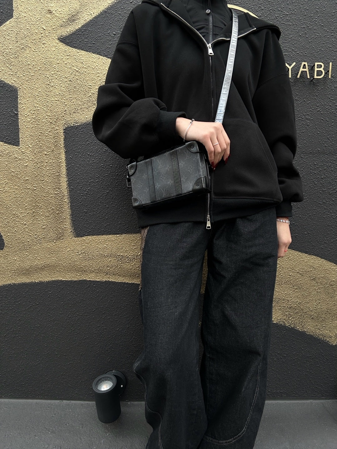 LOUIS VUITTON Soft Trunk Triyon Black Monogram Coated Canvas Crossbody Bag