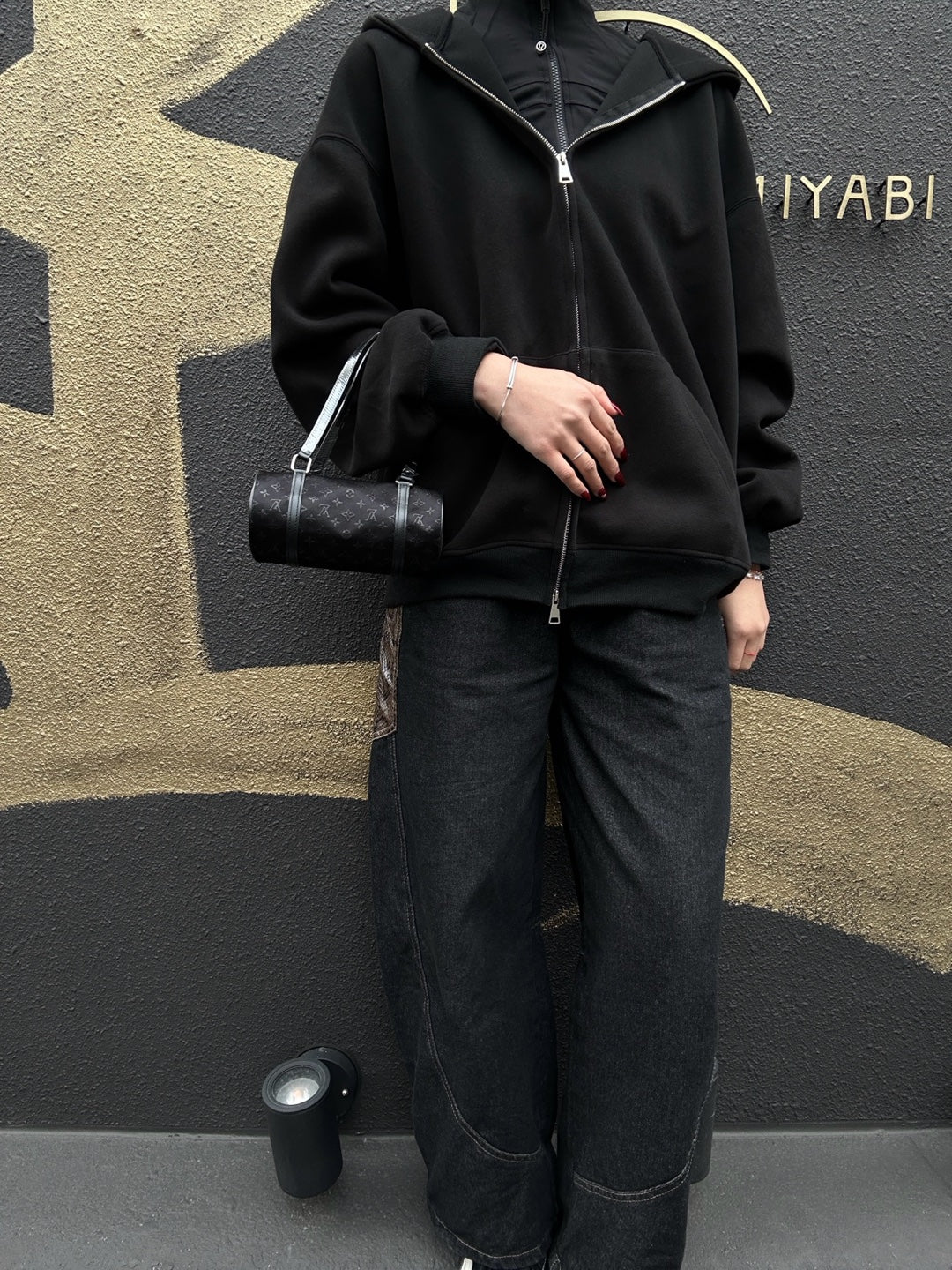 Louis Vuitton Little Papillon Monogram Canvas Satin Black Handbag (Shoulder Bag)