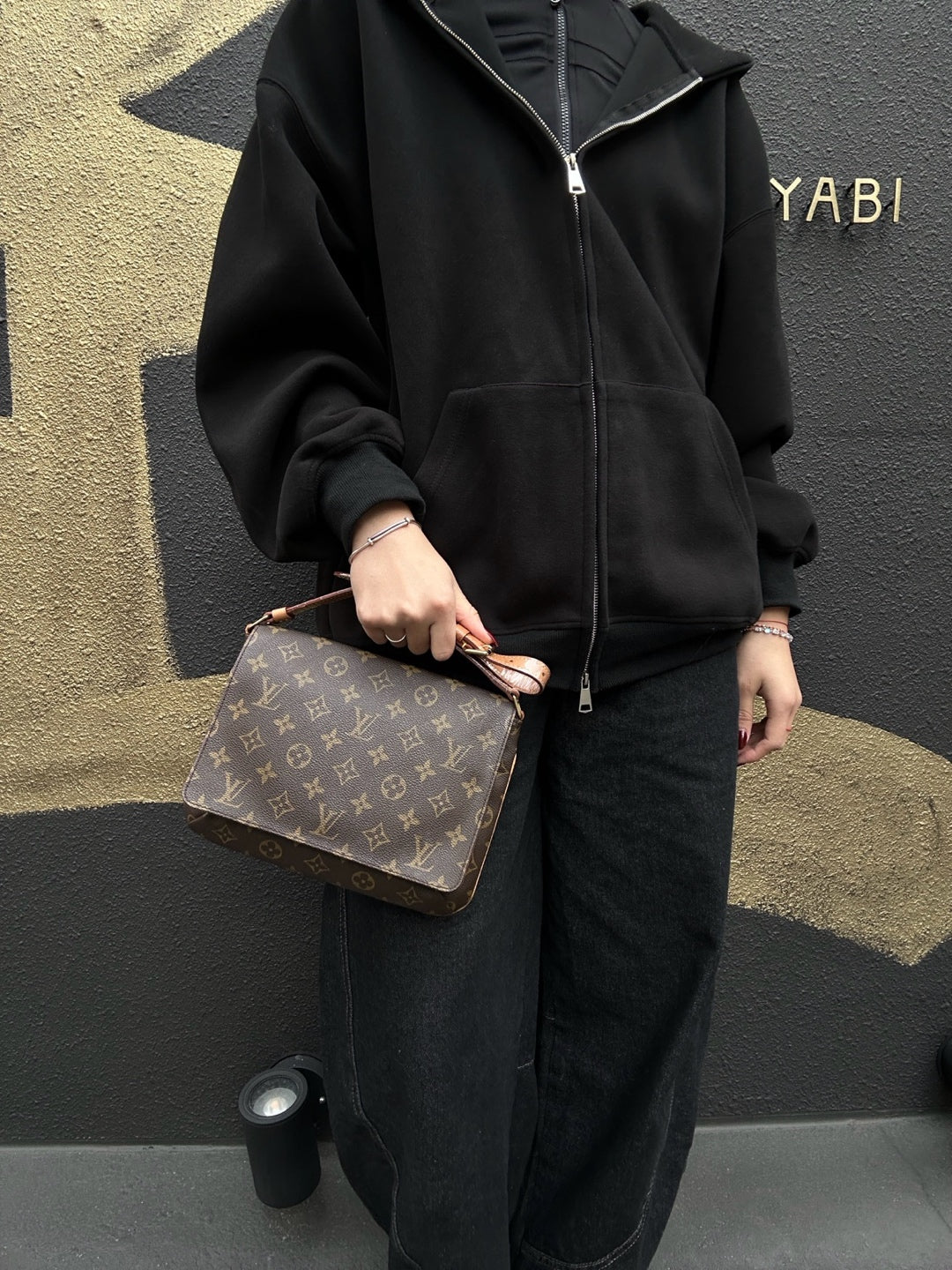 LOUIS VUITTON Musette Tango Short Shoulder Bag, Monogram Coated Canvas, Brown