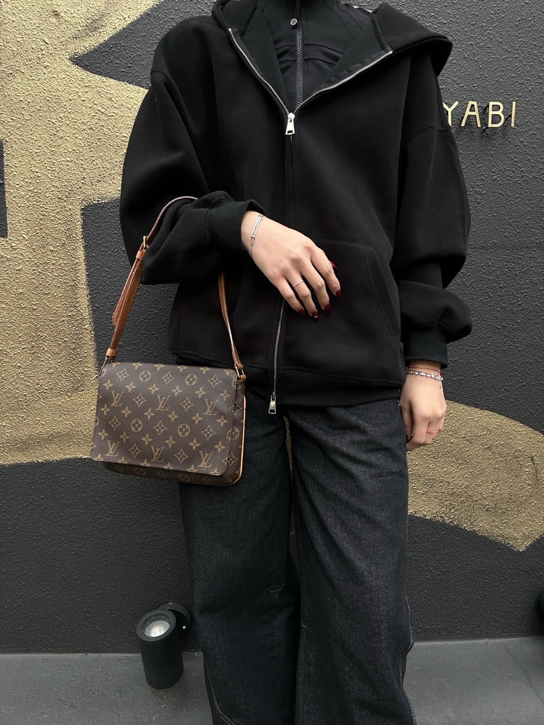 LOUIS VUITTON Musette Tango Short Shoulder Bag, Monogram Coated Canvas, Brown