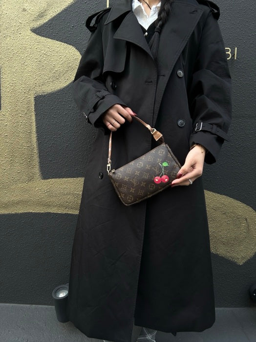 Louis Vuitton (LV) Monogram Cherry Limited Edition Pouch (Handbag/Armpit Bag), Includes Dust Bag