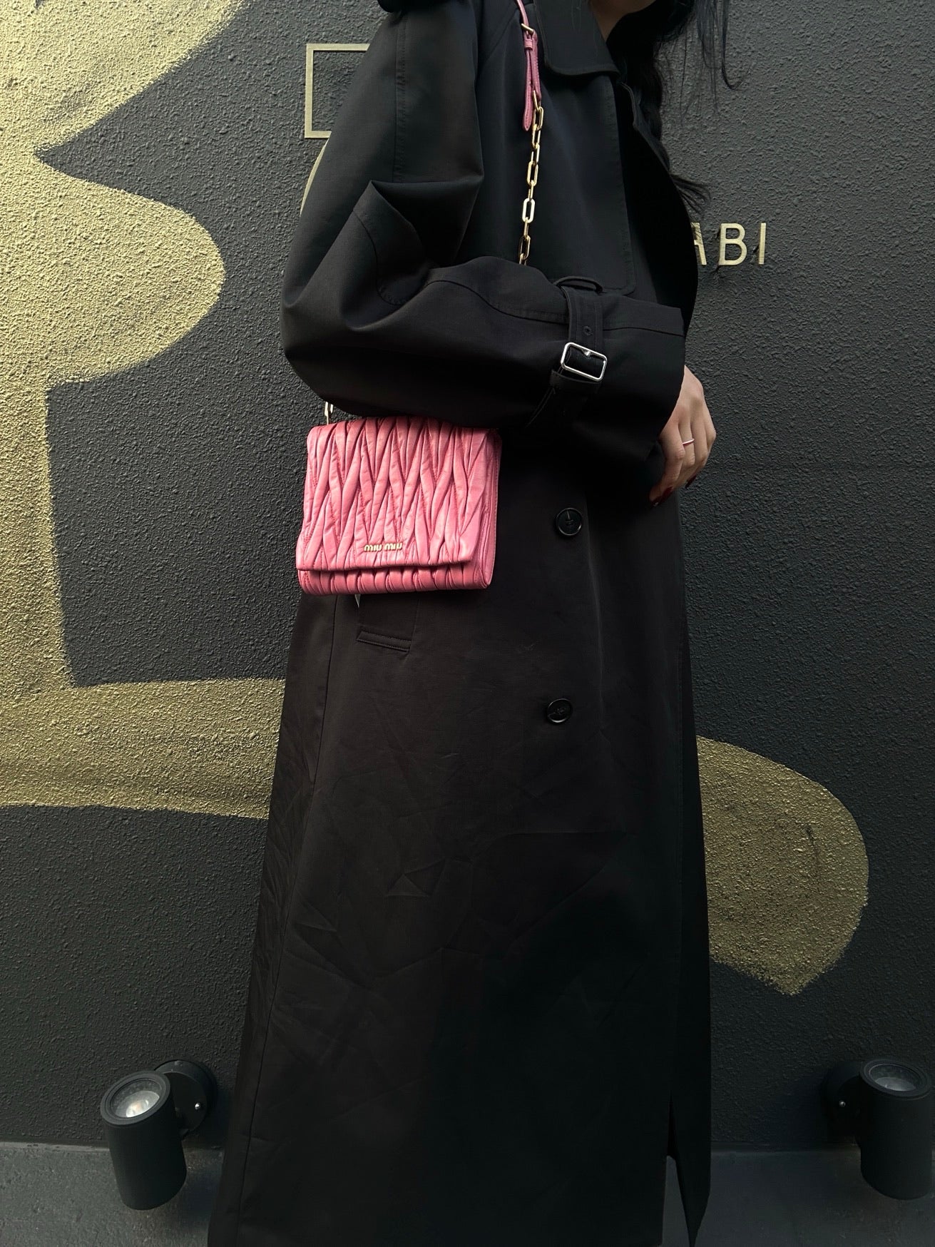 MIU MIU Shoulder Bag, Lambskin, Pink