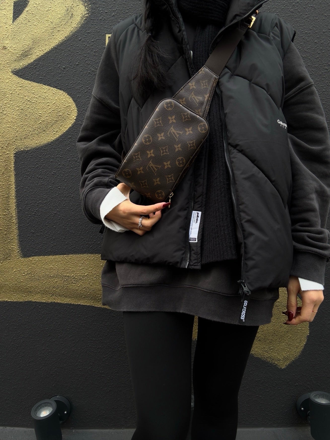 LOUIS VUITTON Monogram Brown Geronimos Chest Bag