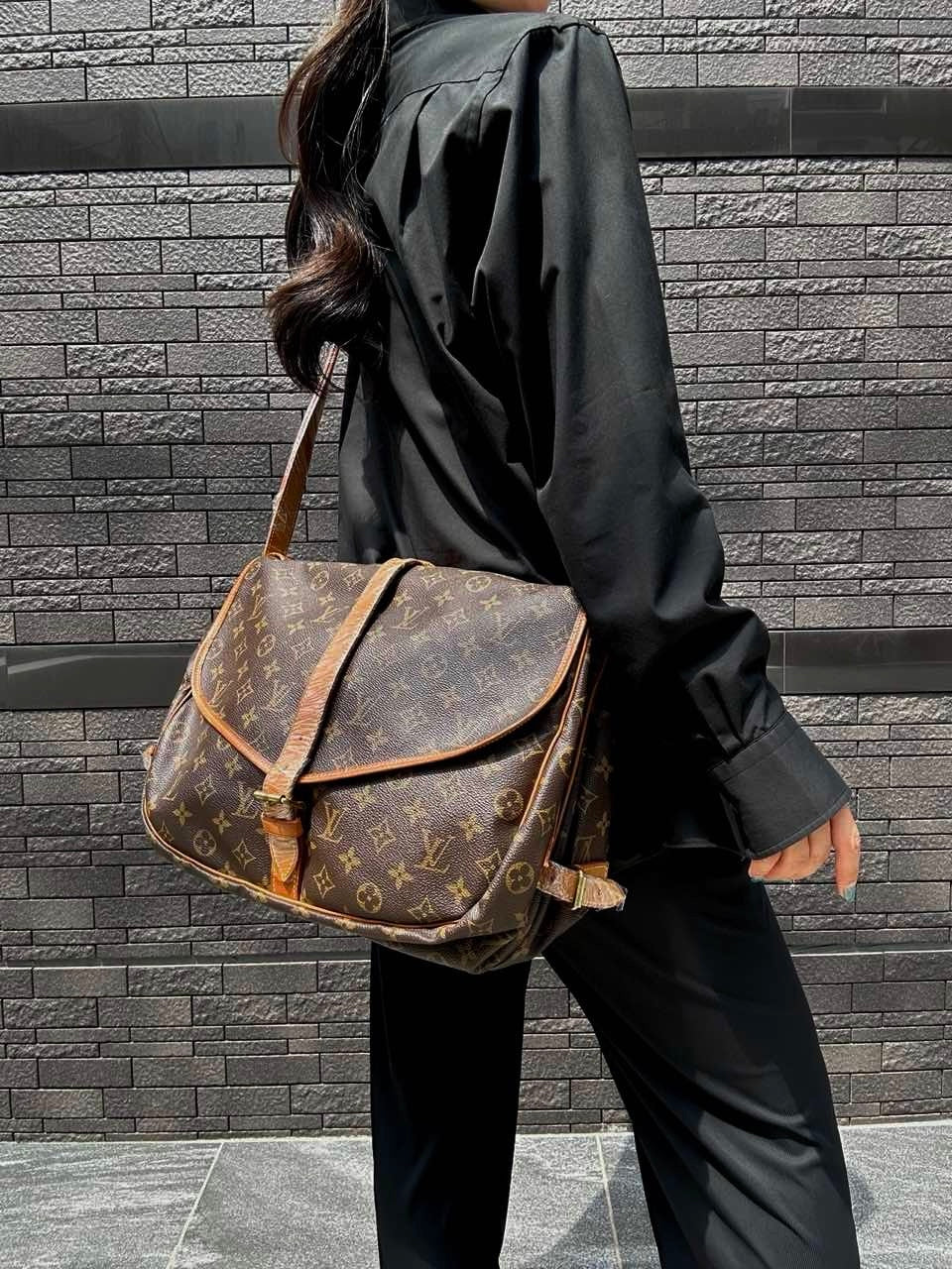 LOUIS VUITTON (LV) Monogram Soufflot 35 Brown Crossbody Bag