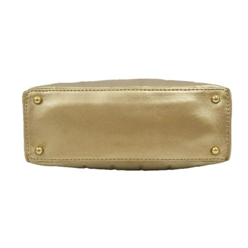 CHANEL Handbag, Gold-Brown Lambskin Leather, Quilted Pattern, Gold Hardware, Armpit & Shoulder Bag