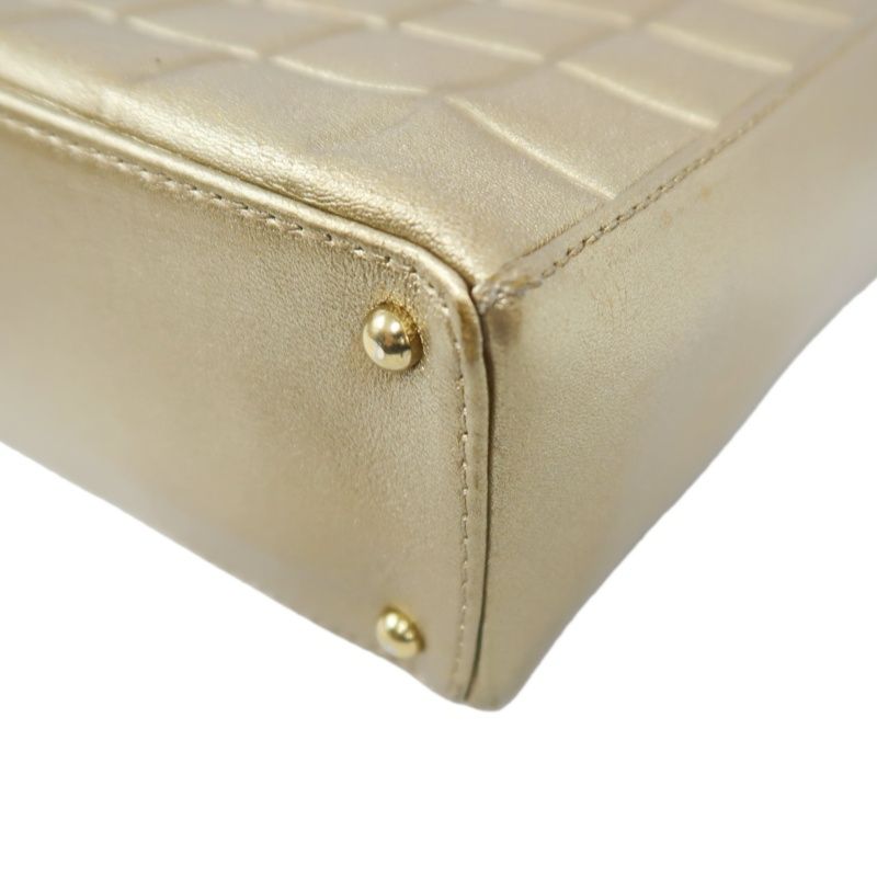 CHANEL Handbag, Gold-Brown Lambskin Leather, Quilted Pattern, Gold Hardware, Armpit & Shoulder Bag