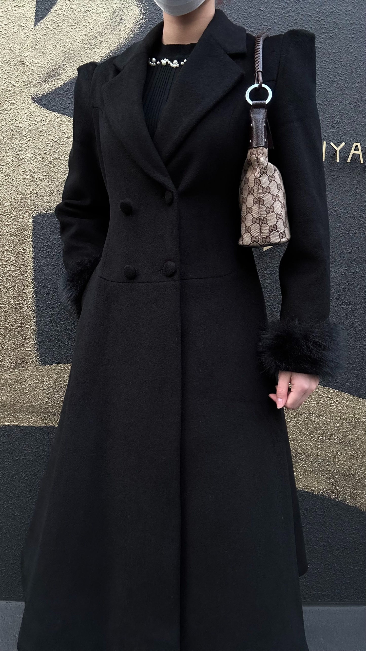 GUCCI GG Canvas Shoulder Bag, Brown with Silver Hardware, GG Monogram Canvas