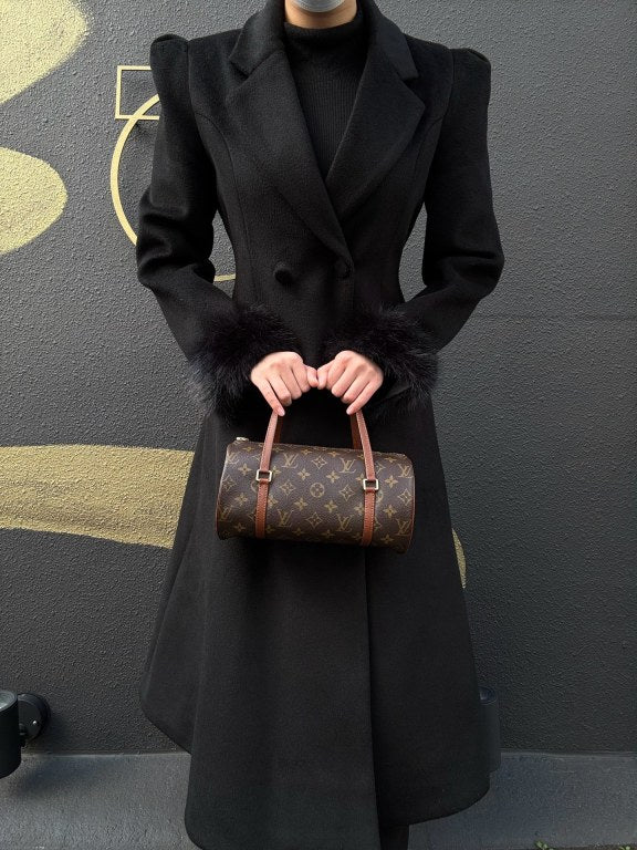 LOUIS VUITTON Papillon 26 Handbag, Brown Damier Canvas with PVC, Shoulder Bag