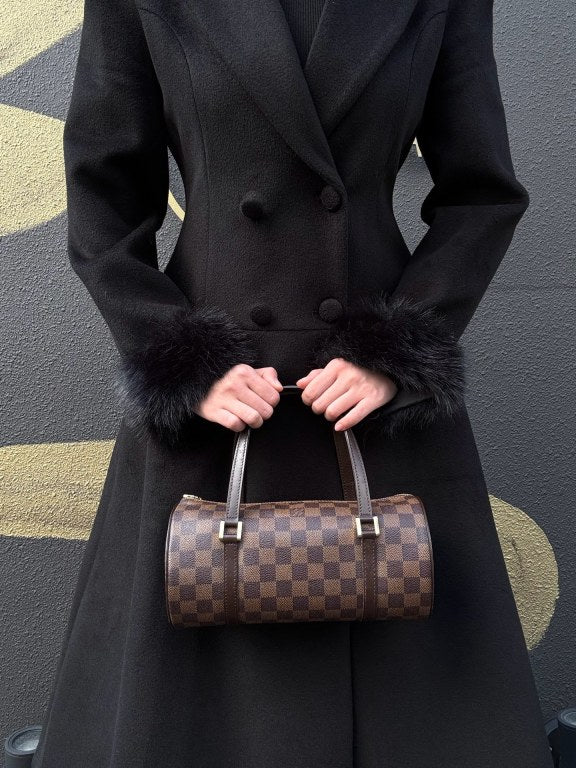 LOUIS VUITTON Papillon 26 Handbag, Brown Damier Canvas with PVC, Shoulder Bag