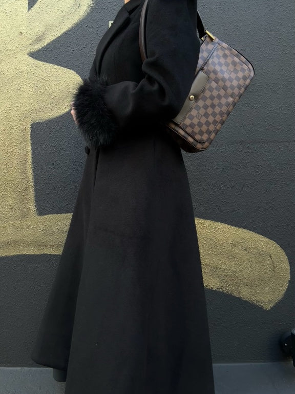 LOUIS VUITTON Overnight Damier Handbag, Brown, Shoulder Bag