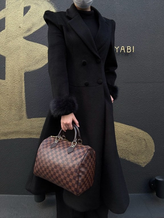 LOUIS VUITTON Speedy 30 Damier Ebene Handbag With Padlock & Two Keys LV Damier Speedy 30 Handbag