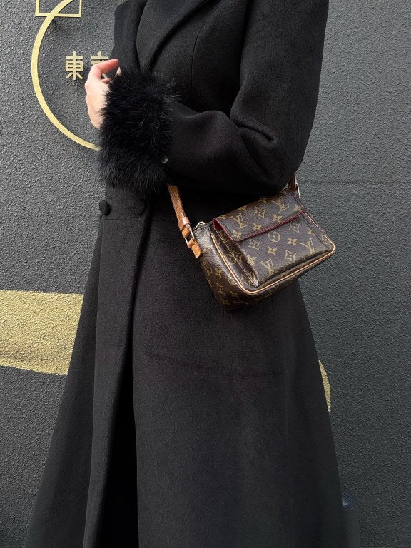 LOUIS VUITTON Vivacite Monogram Shoulder Bag Brown LV Vivacite PM Monogram PVC Tofu Crossbody Bag