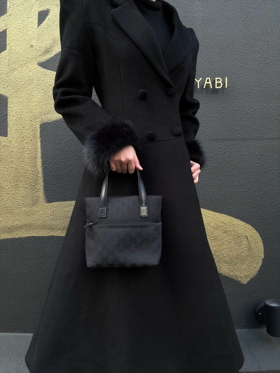 GUCCI GG Canvas Handbag, Black