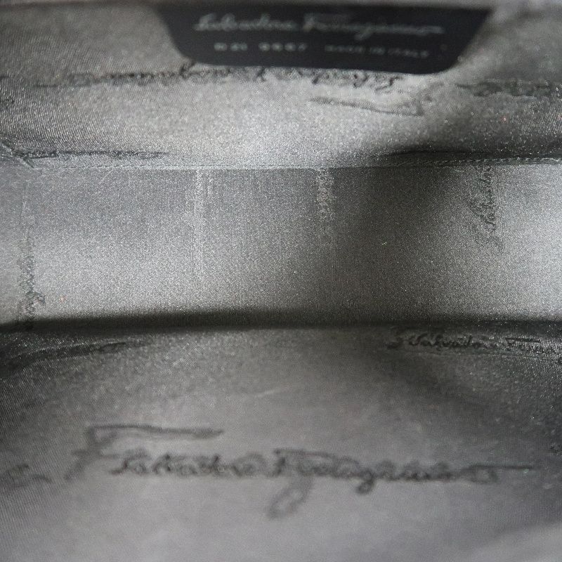 FERRAGAMO Check Wool Hobo Bag, Grey