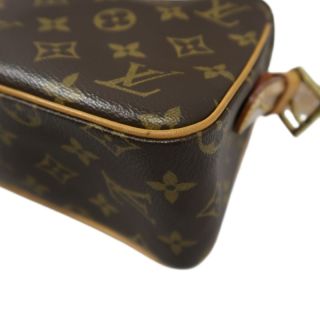 Louis Vuitton Vivacite Monogram Handbag Brown LV Monogram PVC Camel Shoulder Bag