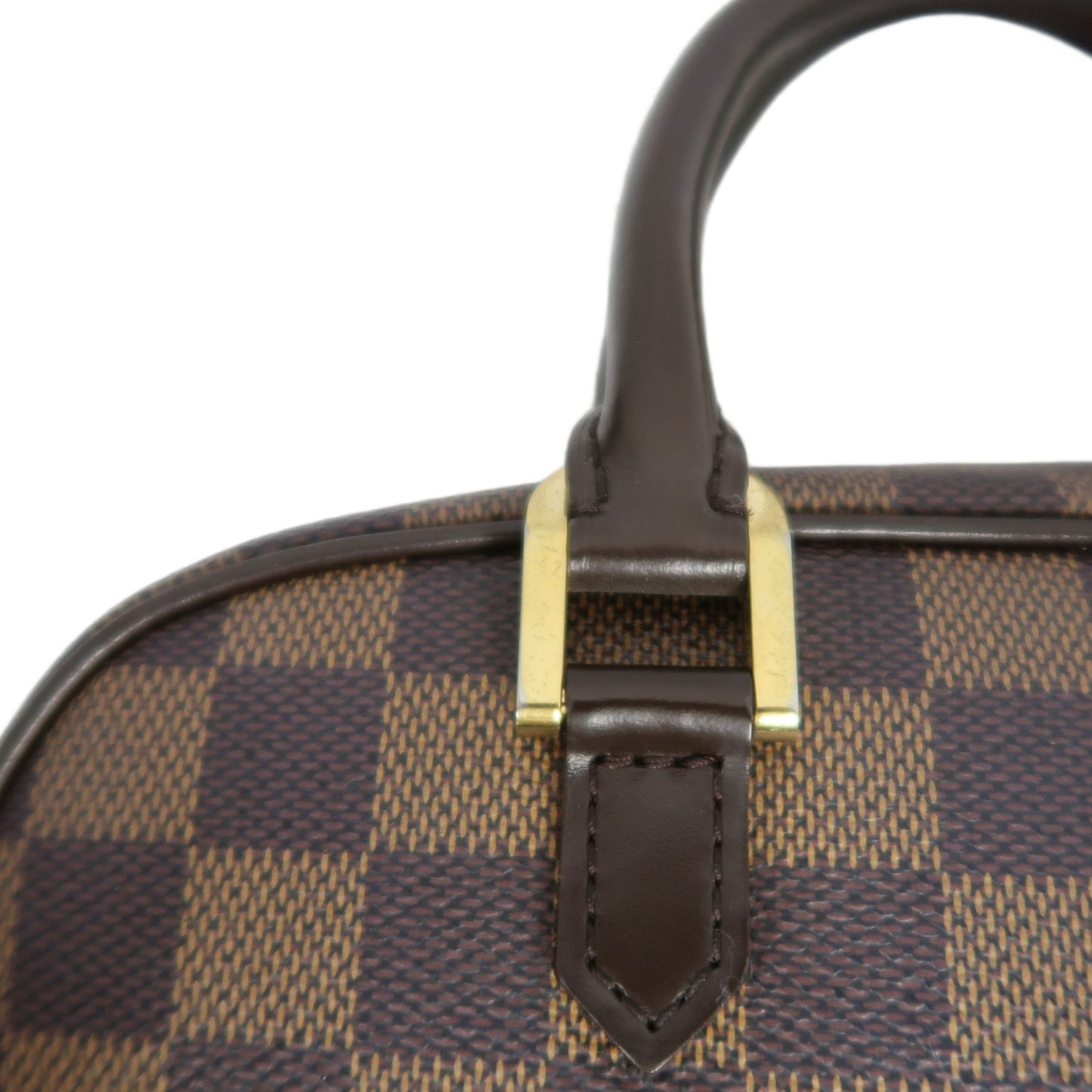Louis Vuitton Sarria Damier Ebene Crossbody Bag PVC Brown with Shoulder Strap