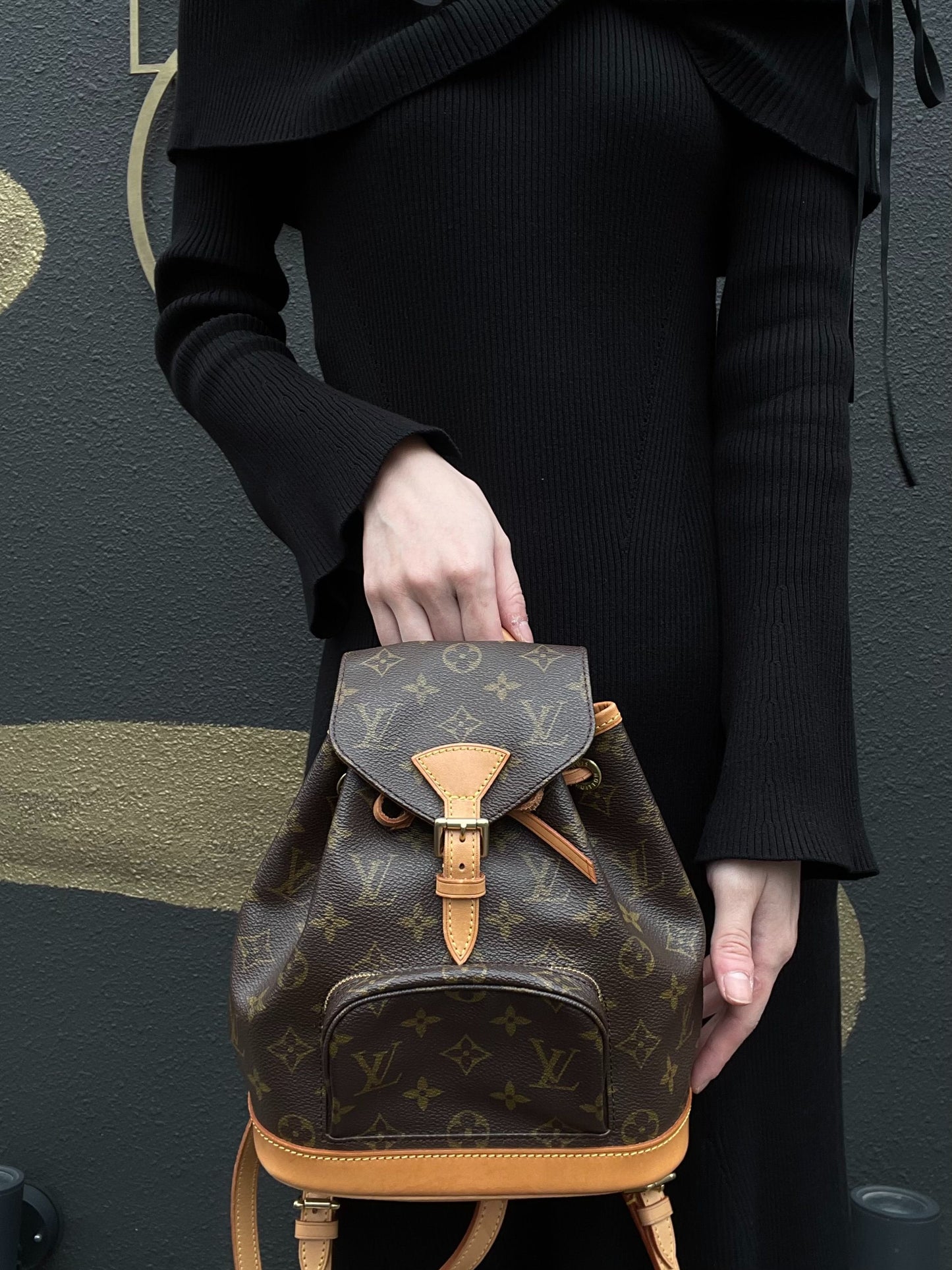 LOUIS VUITTON  Mini Montsouris Monogram Backpack, Brown