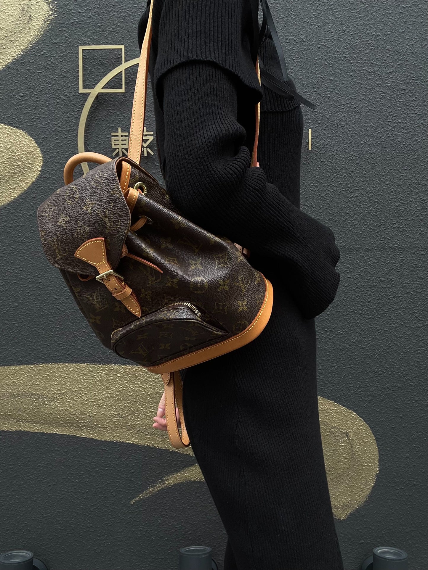LOUIS VUITTON  Mini Montsouris Monogram Backpack, Brown