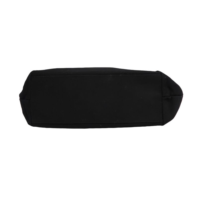 YSL Saint Laurent Logo Canvas Tote Bag Black