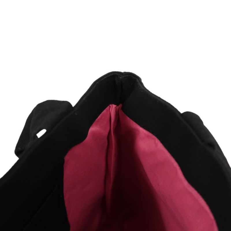 YSL Saint Laurent Logo Canvas Tote Bag Black