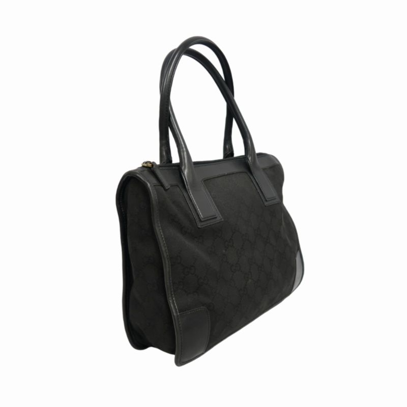 GUCCI GG Canvas Tote Bag Black