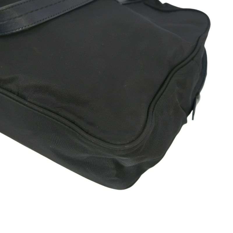 PRADA Black Nylon Mini Boston Shoulder Bag
