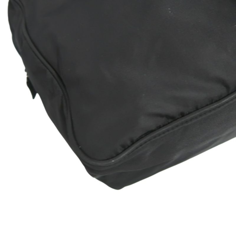 PRADA Black Nylon Mini Boston Shoulder Bag