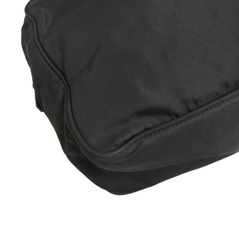 PRADA Black Nylon Mini Boston Shoulder Bag