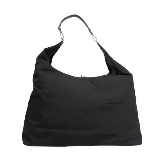 GUCCI Black Canvas Hobo Bag