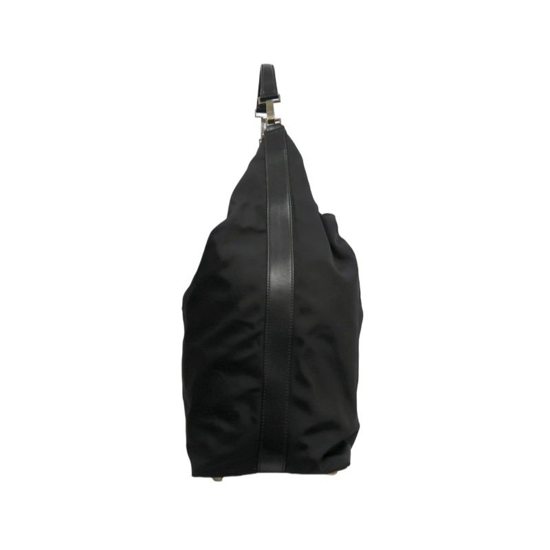 GUCCI Black Canvas Hobo Bag