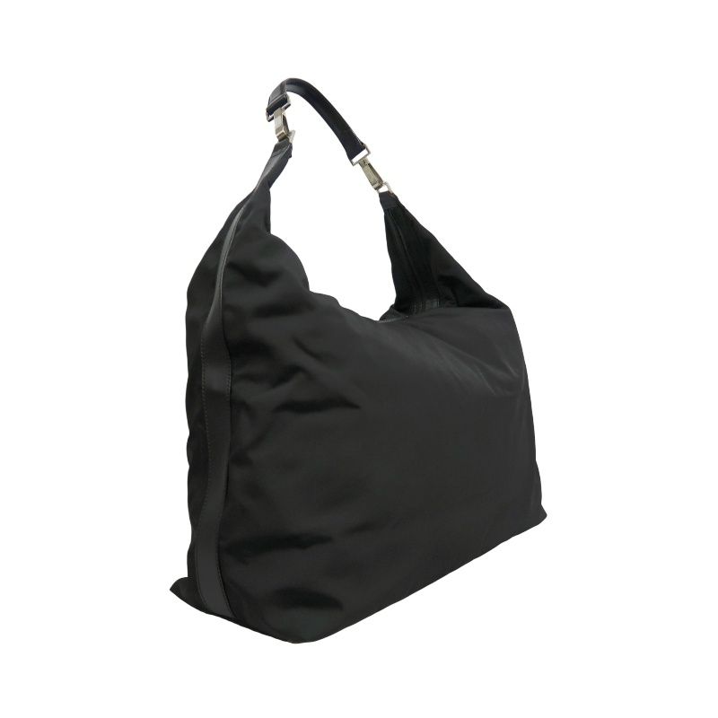 GUCCI Black Canvas Hobo Bag