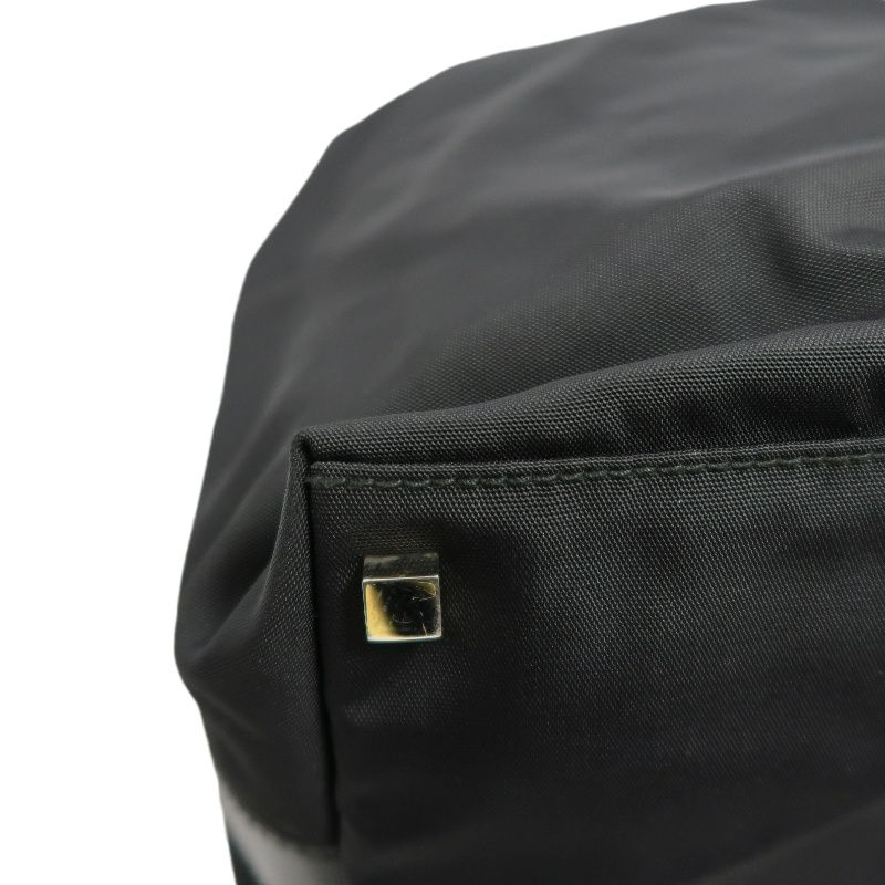 GUCCI Black Canvas Hobo Bag