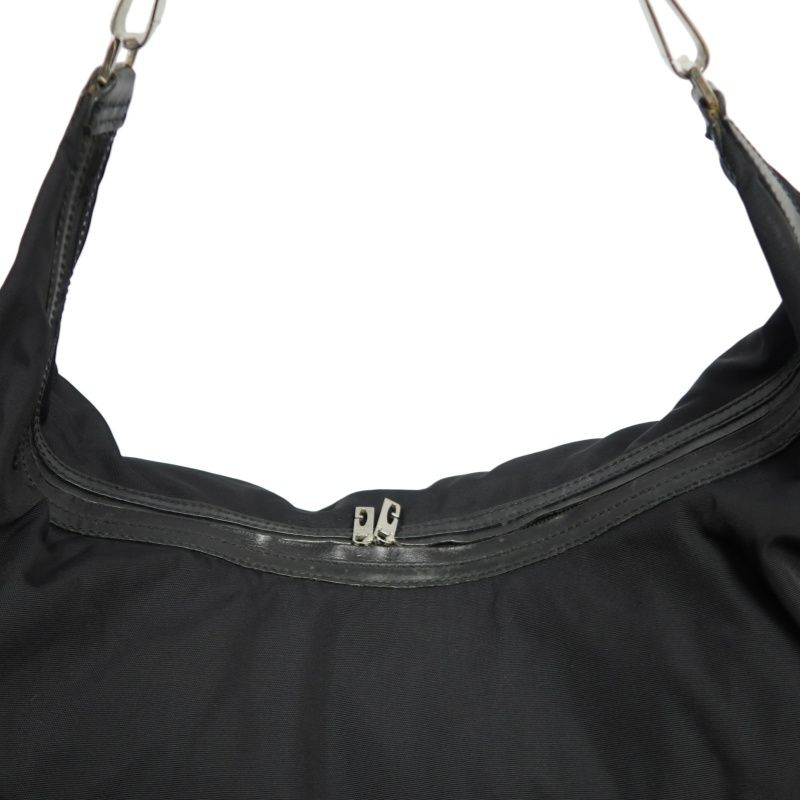 GUCCI Black Canvas Hobo Bag
