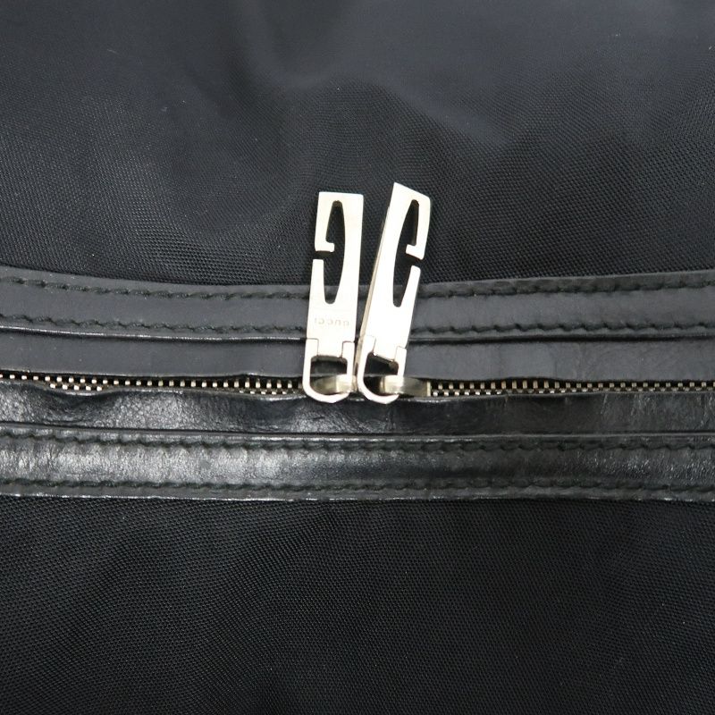 GUCCI Black Canvas Hobo Bag