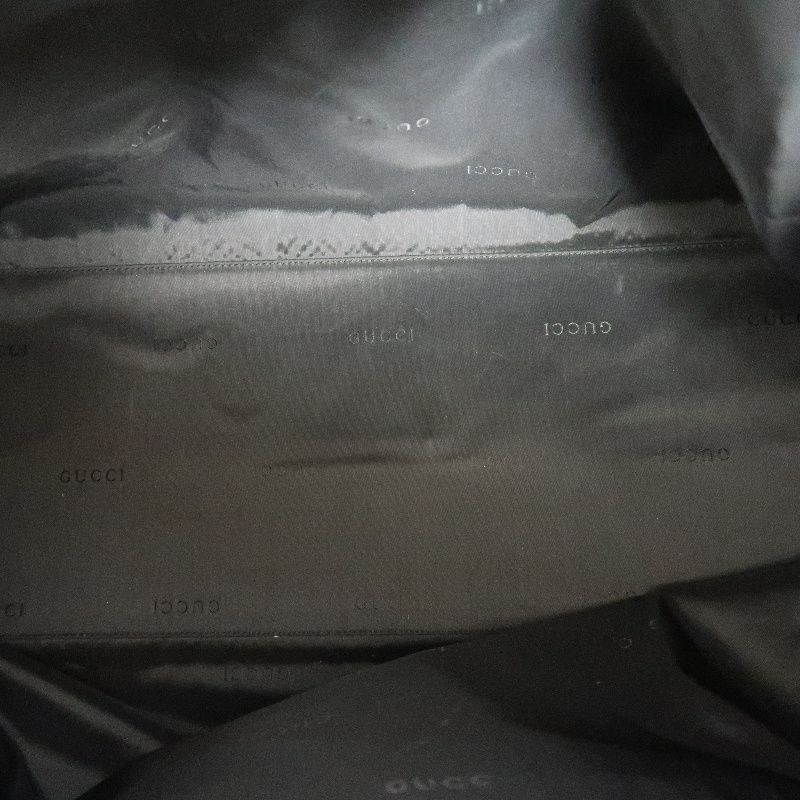 GUCCI Black Canvas Hobo Bag
