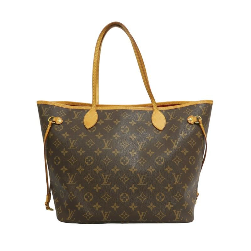 LOUIS VUITTON Neverfull MM Tote Bag in Brown Monogram Canvas with E·S Initials