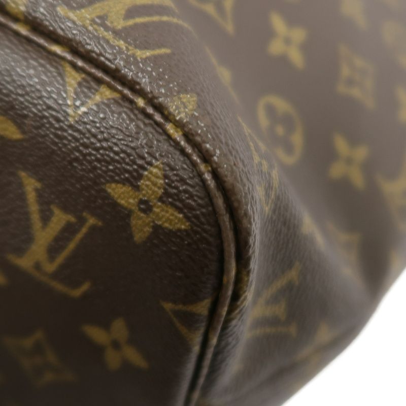 LOUIS VUITTON Neverfull MM Tote Bag in Brown Monogram Canvas with E·S Initials