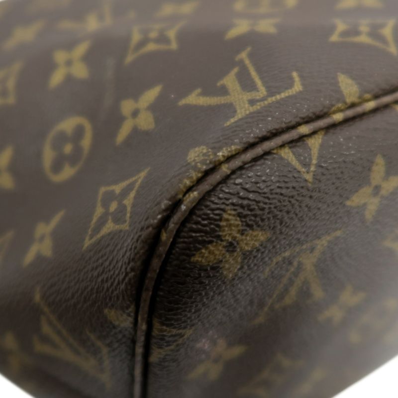 LOUIS VUITTON Neverfull MM Tote Bag in Brown Monogram Canvas with E·S Initials