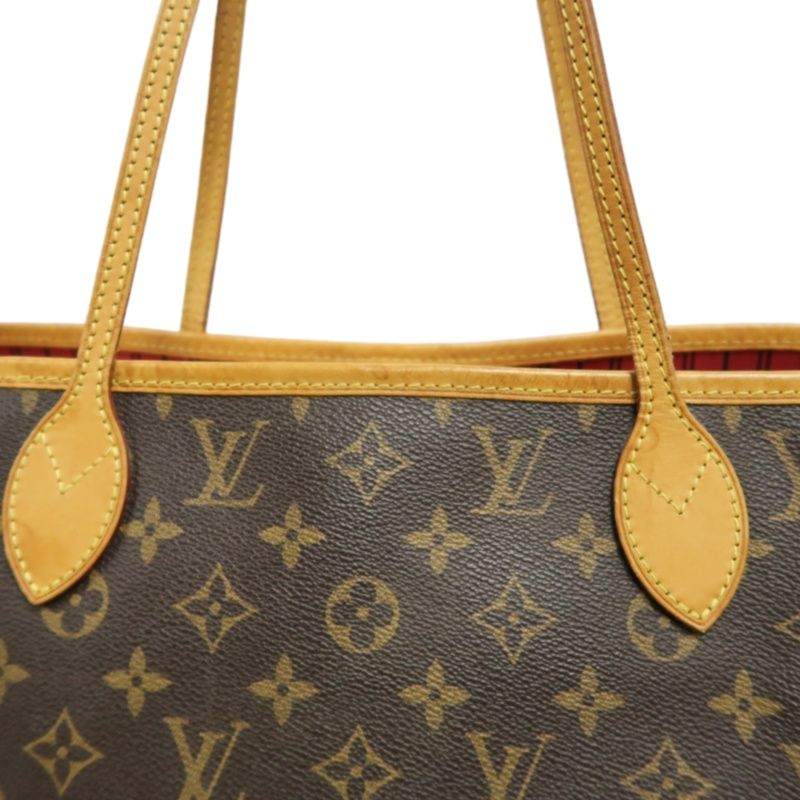 LOUIS VUITTON Neverfull MM Tote Bag in Brown Monogram Canvas with E·S Initials