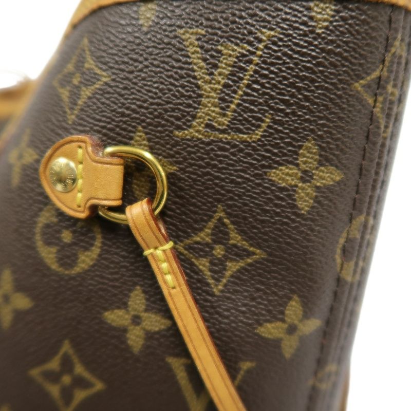 LOUIS VUITTON Neverfull MM Tote Bag in Brown Monogram Canvas with E·S Initials