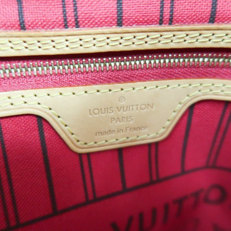 LOUIS VUITTON Neverfull MM Tote Bag in Brown Monogram Canvas with E·S Initials