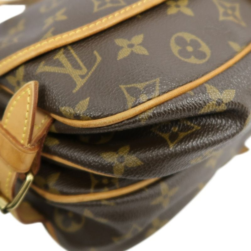 LOUIS VUITTON Saumur 30 Crossbody Bag in Brown Monogram Canvas