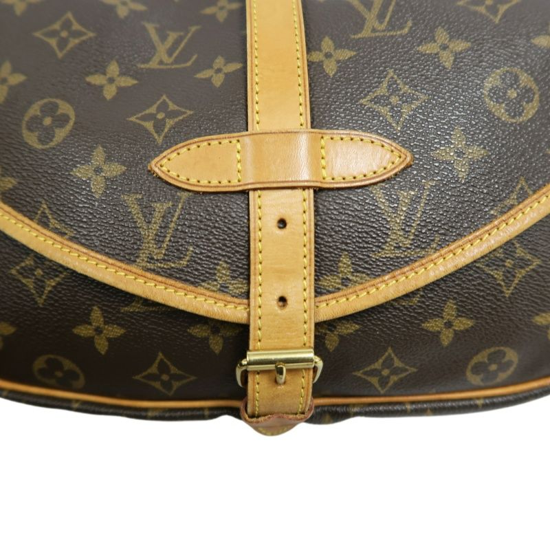 LOUIS VUITTON Saumur 30 Crossbody Bag in Brown Monogram Canvas