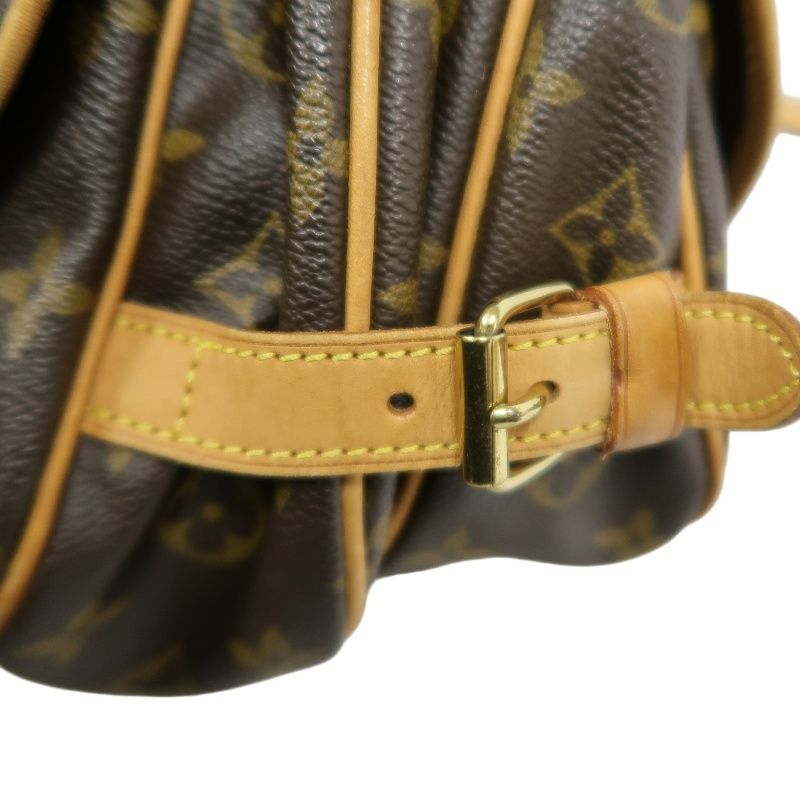 LOUIS VUITTON Saumur 30 Crossbody Bag in Brown Monogram Canvas