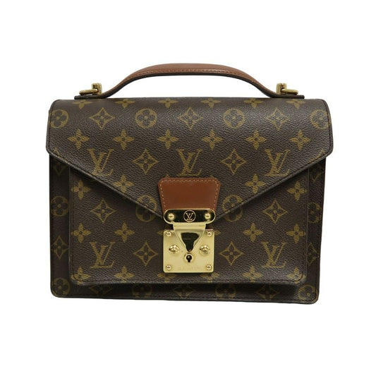 LOUIS VUITTON Monogram Concorde Handbag PVC Brown
