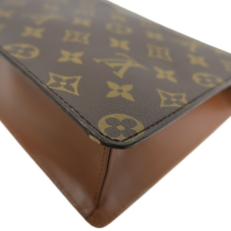 LOUIS VUITTON Monogram Concorde Handbag PVC Brown