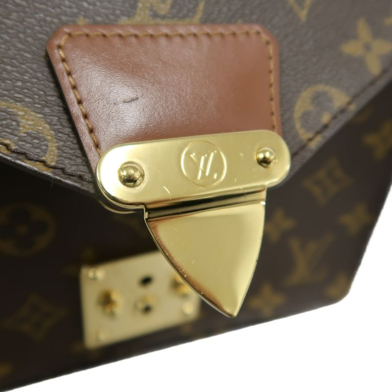 LOUIS VUITTON Monogram Concorde Handbag PVC Brown