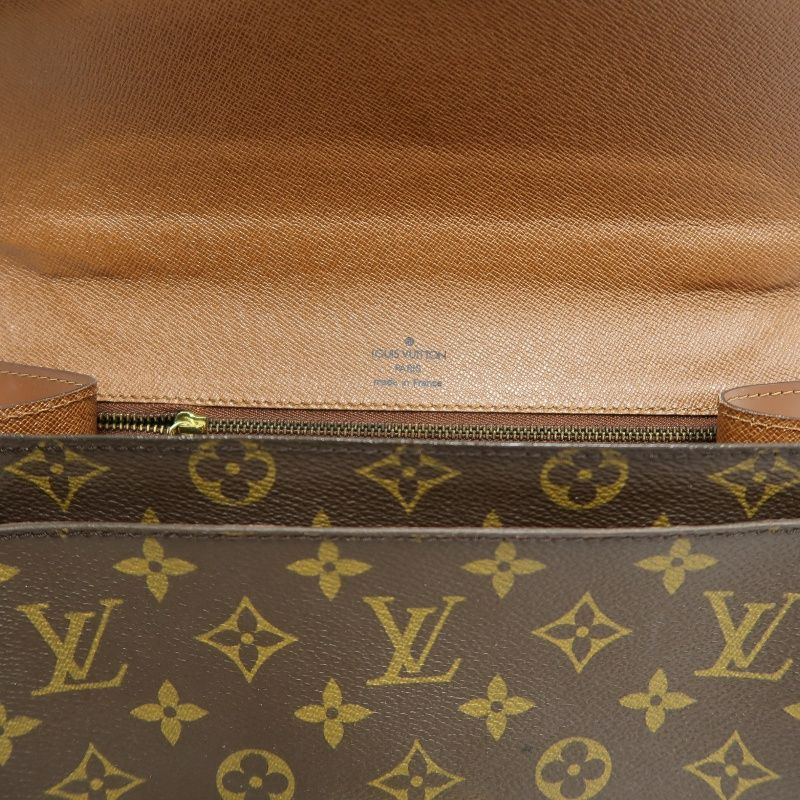 LOUIS VUITTON Monogram Concorde Handbag PVC Brown